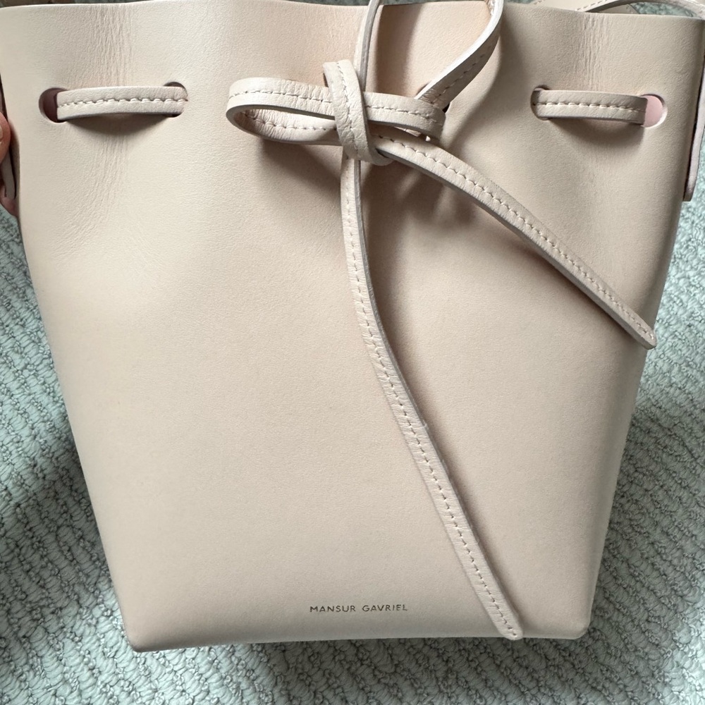 Mansur Gavriel light pink Bucket Bag